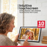 AgfaPhoto Cadre Photo Connecté Realiview APF1000 Wi-FI 10" LCD - Affichage Photos/Vidéos, Horloge, Météo, Rotation Auto, Mémoire