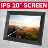 AgfaPhoto Cadre Photo Numérique Realiview APF1000 - Écran LED 10" 1024x600, Affichage Photos, Horloge, Calendrier Programmable -