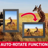 AgfaPhoto Cadre Photo Numérique Realiview APF1000 - Écran LED 10" 1024x600, Affichage Photos, Horloge, Calendrier Programmable -