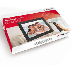 AgfaPhoto Cadre Photo Numérique Realiview APF1000 - Écran LED 10" 1024x600, Affichage Photos, Horloge, Calendrier Programmable -
