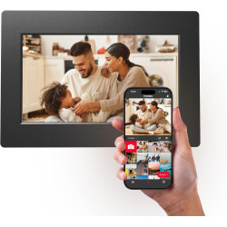 AgfaPhoto Cadre Photo Connecté Realiview APF700 Wi-FI 7" LCD - Affichage Photos/Vidéos, Horloge, Météo, Rotation Auto, Mémoire 3