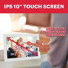 AGFA Photo Cadre Photo Connecté Realiview APF1000 Wi-FI 10" LCD Ecran en Verre - Affichage Photos/Vidéos, Horloge, Météo, Rotati