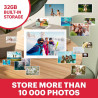 AGFA Photo Cadre Photo Connecté Realiview APF1000 Wi-FI 10" LCD Ecran en Verre - Affichage Photos/Vidéos, Horloge, Météo, Rotati
