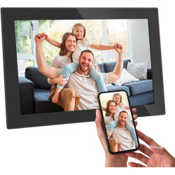 AGFAPHOTO Cadre Photo numérique 10 Pouces Noir APF1000WIFIGLBK