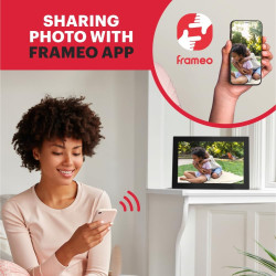 AGFAPHOTO Cadre Photo numérique 10 Pouces Noir APF1000WIFIGLBK