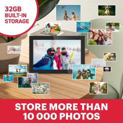 AGFAPHOTO Cadre Photo numérique 10 Pouces Noir APF1000WIFIGLBK