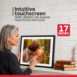AGFAPHOTO Cadre Photo numérique 17 Pouces Realiview APF1700WIFI