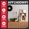 AGFA Photo – Cadre Photo Connecté Realiview APF2400 Wi-FI 24" Écran Tactile LCD – Affichage Photos/Vidéos, Horloge, Météo, Auto-