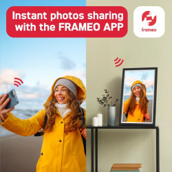 AGFA Photo – Cadre Photo Connecté Realiview APF2400 Wi-FI 24" Écran Tactile LCD – Affichage Photos/Vidéos, Horloge, Météo, Auto-