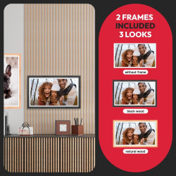 AGFA Photo – Cadre Photo Connecté Realiview APF2400 Wi-FI 24" Écran Tactile LCD – Affichage Photos/Vidéos, Horloge, Météo, Auto-