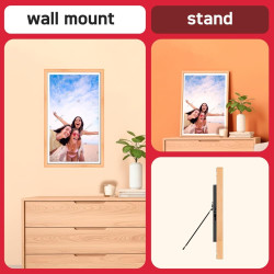 AGFA Photo – Cadre Photo Connecté Realiview APF2400 Wi-FI 24" Écran Tactile LCD – Affichage Photos/Vidéos, Horloge, Météo, Auto-