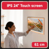 AGFA Photo – Cadre Photo Connecté Realiview APF2400 Wi-FI 24" Écran Tactile LCD – Affichage Photos/Vidéos, Horloge, Météo, Auto-