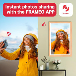 AGFA Photo – Cadre Photo Connecté Realiview APF3200 Wi-FI 32" Écran Tactile LCD – Affichage Photos/Vidéos, Horloge, Météo, Auto-