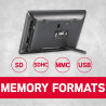 AgfaPhoto Cadre Photo Numérique Realiview APF700 - Écran LED 7" 1024x600, Affichage Photos, Horloge, Calendrier Programmable - N