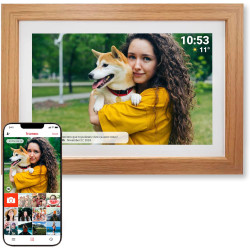 Denver PFF-1042LW Cadre Photo numérique Wi-FI FRAMEO 10,1 Pouces, écran Tactile IPS 1280 x 800, mémoire 16 Go, Application iOS/A