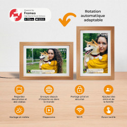 Denver PFF-1042LW Cadre Photo numérique Wi-FI FRAMEO 10,1 Pouces, écran Tactile IPS 1280 x 800, mémoire 16 Go, Application iOS/A