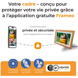 Denver PFF-1042LW Cadre Photo numérique Wi-FI FRAMEO 10,1 Pouces, écran Tactile IPS 1280 x 800, mémoire 16 Go, Application iOS/A