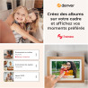 Denver PFF-1042LW Cadre Photo numérique Wi-FI FRAMEO 10,1 Pouces, écran Tactile IPS 1280 x 800, mémoire 16 Go, Application iOS/A