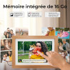 Denver PFF-1042LW Cadre Photo numérique Wi-FI FRAMEO 10,1 Pouces, écran Tactile IPS 1280 x 800, mémoire 16 Go, Application iOS/A