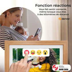 Denver PFF-1042LW Cadre Photo numérique Wi-FI FRAMEO 10,1 Pouces, écran Tactile IPS 1280 x 800, mémoire 16 Go, Application iOS/A
