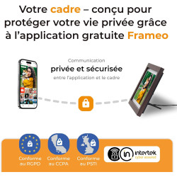 Denver PFF-1042DW Cadre Photo numérique Wi-FI FRAMEO 10,1 Pouces, écran Tactile IPS 1280 x 800, mémoire 16 Go, Application iOS/A