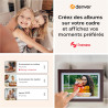 Denver PFF-1042DW Cadre Photo numérique Wi-FI FRAMEO 10,1 Pouces, écran Tactile IPS 1280 x 800, mémoire 16 Go, Application iOS/A