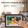 Denver PFF-1042DW Cadre Photo numérique Wi-FI FRAMEO 10,1 Pouces, écran Tactile IPS 1280 x 800, mémoire 16 Go, Application iOS/A