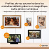 Denver PFF-1016 Cadre Photo numérique Wi-FI FRAMEO 10,1 Pouces, écran Tactile IPS 1280 x 800, mémoire 16 Go, Application iOS/And