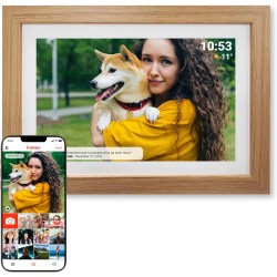 Denver PFF-1543LW Cadre Photo numérique Wi-FI FRAMEO 15,6 Pouces Full HD, écran Tactile IPS 1920 x 1080, mémoire 16 Go, Cadre Bo