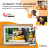 Denver PFF-1543LW Cadre Photo numérique Wi-FI FRAMEO 15,6 Pouces Full HD, écran Tactile IPS 1920 x 1080, mémoire 16 Go, Cadre Bo