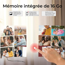Denver PFF-1543LW Cadre Photo numérique Wi-FI FRAMEO 15,6 Pouces Full HD, écran Tactile IPS 1920 x 1080, mémoire 16 Go, Cadre Bo