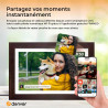 Denver PFF-1543DW Cadre Photo numérique Wi-FI FRAMEO 15,6 Pouces Full HD, écran Tactile IPS 1920 x 1080, mémoire 16 Go, Cadre Bo