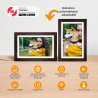 Denver PFF-1543DW Cadre Photo numérique Wi-FI FRAMEO 15,6 Pouces Full HD, écran Tactile IPS 1920 x 1080, mémoire 16 Go, Cadre Bo