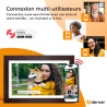 Denver PFF-1543DW Cadre Photo numérique Wi-FI FRAMEO 15,6 Pouces Full HD, écran Tactile IPS 1920 x 1080, mémoire 16 Go, Cadre Bo