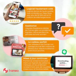 Denver PFF-1543DW Cadre Photo numérique Wi-FI FRAMEO 15,6 Pouces Full HD, écran Tactile IPS 1920 x 1080, mémoire 16 Go, Cadre Bo