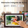Denver PFF-1543DW Cadre Photo numérique Wi-FI FRAMEO 15,6 Pouces Full HD, écran Tactile IPS 1920 x 1080, mémoire 16 Go, Cadre Bo