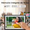 Denver PFF-1516 Cadre Photo numérique Wi-FI FRAMEO 15,6 Pouces Full HD, écran Tactile IPS 1920 x 1080, mémoire 16 Go, Finition N