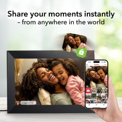 Argentgear® cadre photo numérique 15,6 pouces | écran fhd tactile avec wifi | 32 go de stockage | grand format cadre numérique a