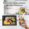Argentgear® cadre photo numérique 15,6 pouces | écran fhd tactile avec wifi | 32 go de stockage | grand format cadre numérique a