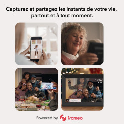 Argentgear® cadre photo numérique 15,6 pouces | écran fhd tactile avec wifi | 32 go de stockage | grand format cadre numérique a
