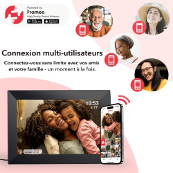 Argentgear® cadre photo numérique 15,6 pouces | écran fhd tactile avec wifi | 32 go de stockage | grand format cadre numérique a