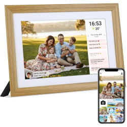 Veidoo Frameo 10 1 Pouces 32GB WiFi Cadre Photo Numérique 1280x800 HD IPS Tactile Rotation Auto Musique Horloge Partagez Photos 