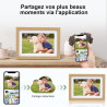 Veidoo Frameo 10 1 Pouces 32GB WiFi Cadre Photo Numérique 1280x800 HD IPS Tactile Rotation Auto Musique Horloge Partagez Photos 