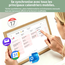 Veidoo Frameo 10 1 Pouces 32GB WiFi Cadre Photo Numérique 1280x800 HD IPS Tactile Rotation Auto Musique Horloge Partagez Photos 