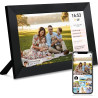 Veidoo Frameo 10 1 Pouces 32GB WiFi Cadre Photo Numérique 1280x800 HD IPS Tactile Rotation Auto Musique Horloge Partagez Photos 