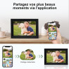 Veidoo Frameo 10 1 Pouces 32GB WiFi Cadre Photo Numérique 1280x800 HD IPS Tactile Rotation Auto Musique Horloge Partagez Photos 
