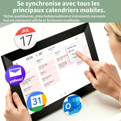 Veidoo Frameo 10 1 Pouces 32GB WiFi Cadre Photo Numérique 1280x800 HD IPS Tactile Rotation Auto Musique Horloge Partagez Photos 