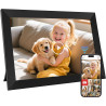 Cadre Photo Numérique WiFi de 10,1 Pouces, Mémoire Intégrée de 64 Go, Écran Tactile IPS LCD de 1280x800, Rotation Automatique et