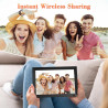 Cadre Photo Numérique WiFi de 10,1 Pouces, Mémoire Intégrée de 64 Go, Écran Tactile IPS LCD de 1280x800, Rotation Automatique et