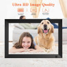 Cadre Photo Numérique WiFi de 10,1 Pouces, Mémoire Intégrée de 64 Go, Écran Tactile IPS LCD de 1280x800, Rotation Automatique et